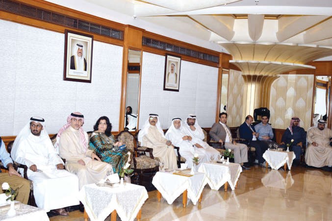 جانب من الحضور خلال حفل استقبال الفضل﻿