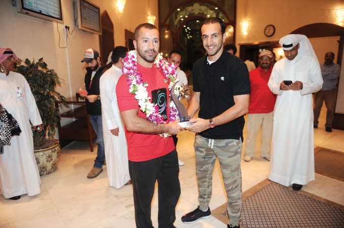 عبدالرحمن البدر يهنئ البطل العالمي العبدالرزاق