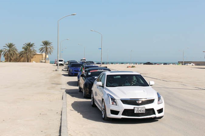 كاديلاك ATS-V الجديدة كليا في مقدمة الموكب