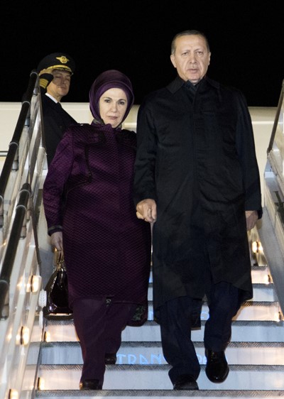 اردوغان وزوجته
