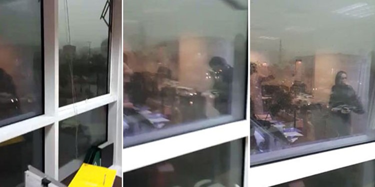 بالفيديو.. هذا ما حصل لامرأة في الامارات حاولت إغلاق النافذة خلال العاصفة