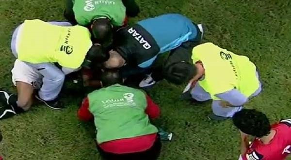 لاعب نادي الوحدة السعودي ينجو من الموت باعجوبة