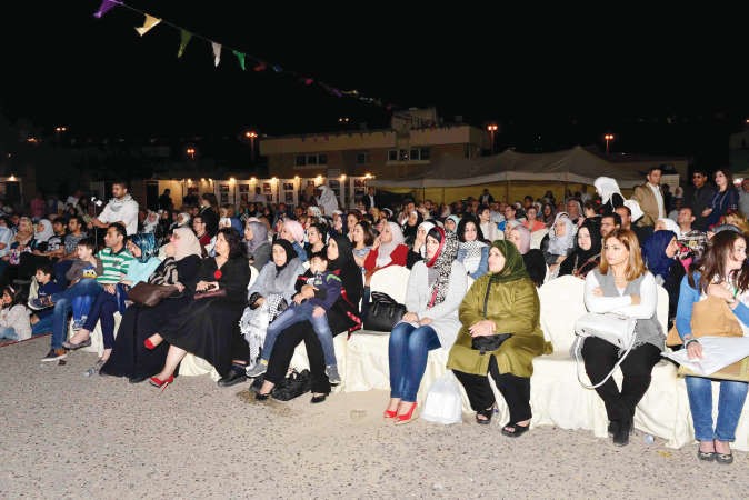 جانب من الحضور خلال المهرجان