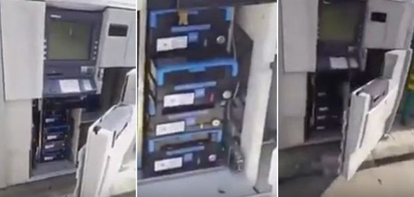 شاهد.. رد فعل مواطن بعد تفاجئه بماكينة صراف مفتوحة أمامه