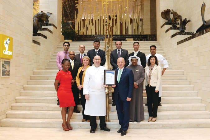 لقطة تذكارية بمناسبة الحصول على شهادة HACCP لسلامة الغذاء