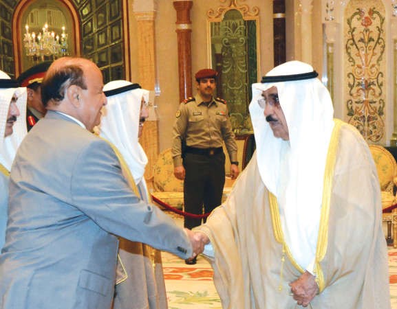 الشيخ فيصل السعود مرحبا بالرئيس اليمني 