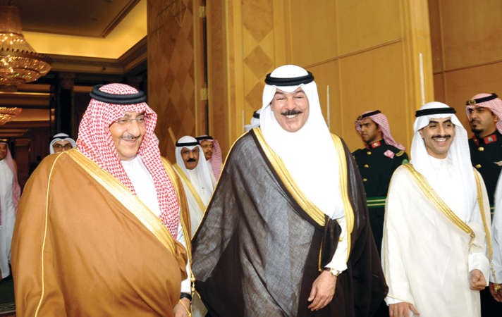 ولي العهد نائب رئيس مجلس الوزراء وزير الداخلية صاحب السمو الملكي الامير محمد بن نايف والشيخ محمد الخالد والشيخ ثامر الجابر