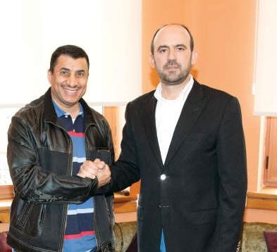 الزميل حامد العميري مع دريتان باشاكو﻿