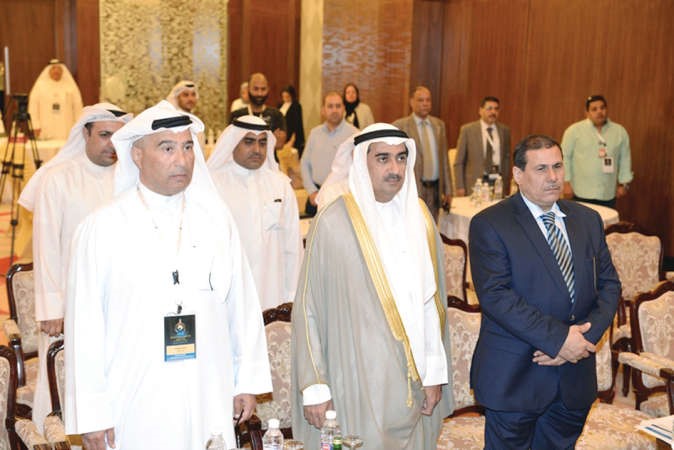 وزير التجارة والصناعة اثناء افتتاح فعاليات المؤتمر﻿