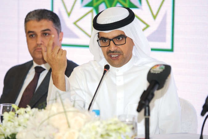 مازن الناهض خلال كلمته في عمومية بيتك امس﻿