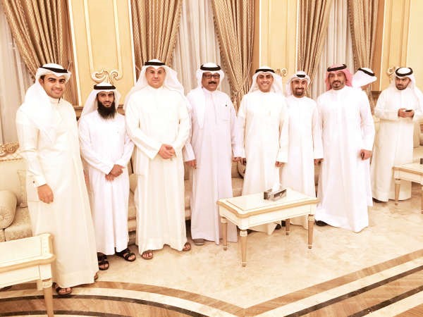 عدد من الرياضيين الحاضرين حفل التكريم