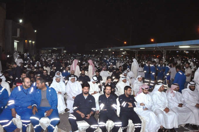 عمال النفط عبروا عن رايهم الرافض للمساس بحقوقهم 