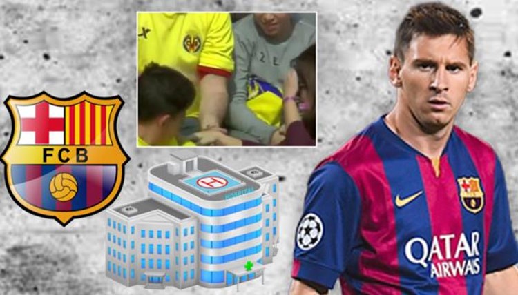 برشلونة يتكفل بعلاج مشجعة كسر ميسي يدها 