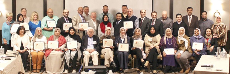 المكرمون عقب الورشة ﻿