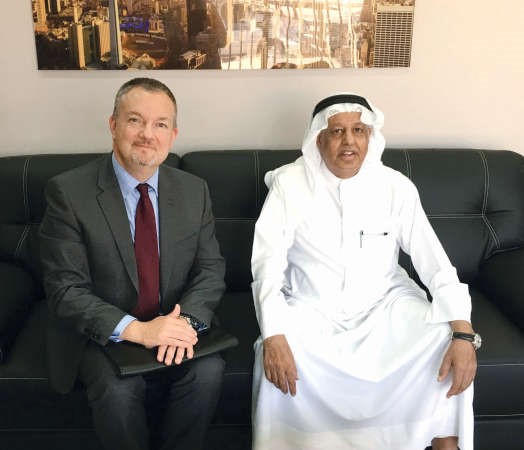 م عبداللطيف الدخيل والسفير البريطاني ماثيو لودج﻿
