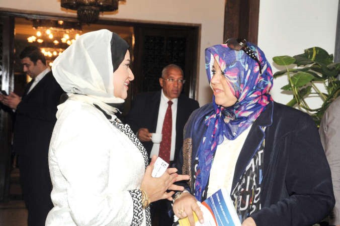  السفيرة مايسة الهاشمي مع هناء السيد﻿