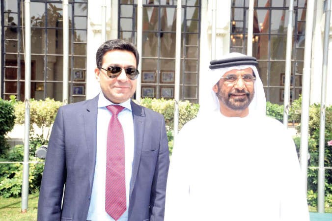 السفير احمد البكر والسفير الاماراتى