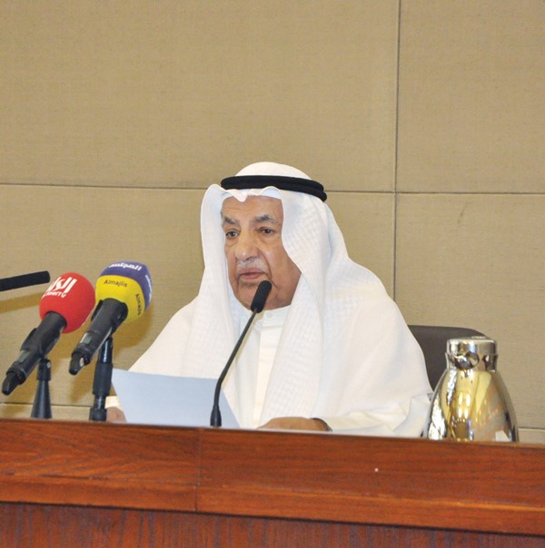 علي الغانم في كلمته امام اجتماع الجمعية العامة 52لـ الغرفة امس احمد علي