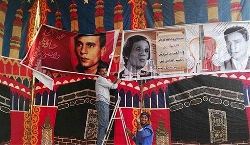 بالفيديو والصور.. يزينون قبر عبدالحليم حافظ استعداداً للاحتفال بذكرى وفاته الـ39