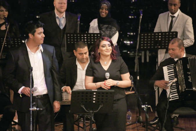 المواهب قدمت مجموعة متنوعة من الاغاني الشرقية والغربية والتركية﻿