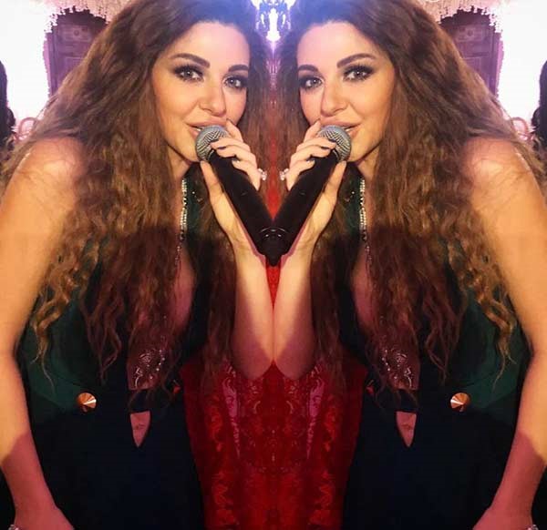 بالفيديو والصور.. ميريام فارس تظهر بفستان فاضح في اول حفل لها بعد الولادة