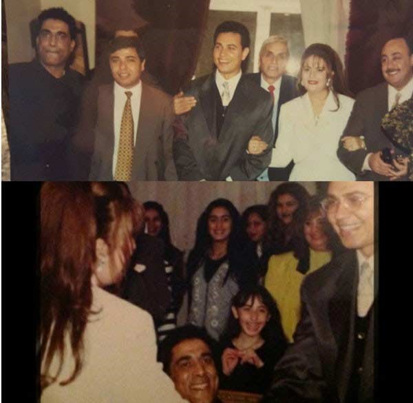 رانيا محمود ياسين تنشر صورة نادرة من حفل خطوبتها
