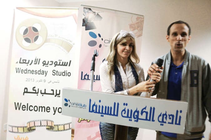  مقدمة الفيلم روزا وفراس صادق اثناء المداخلة﻿
