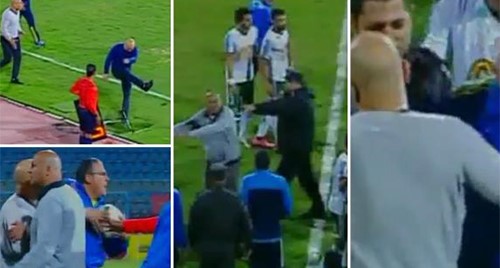 بالفيديو.. لقطات مؤسفة بطلها حسام حسن بالدوري المصري.. تنتهي بطرده 