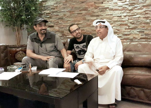الردهان مع جمال اللهو والمخرج علي العلي﻿