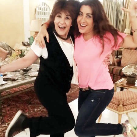 لطيفة وسماح انور في كواليس مسلسل كلمة سر﻿