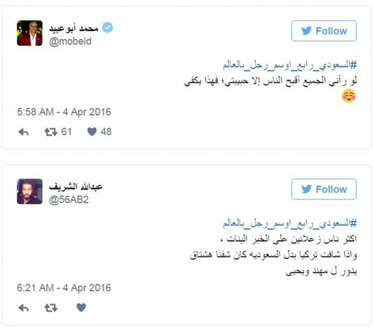 كيف ردت السعوديات على هاشتاق.. السعودي رابع أوسم رجل بالعالم ؟