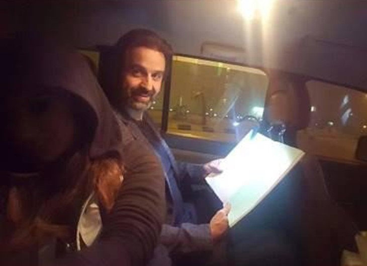ميساء في السيارة قبل لحظات من اصابتها