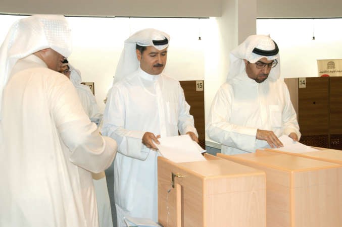 حمد المرزوق خلال الانتخاب