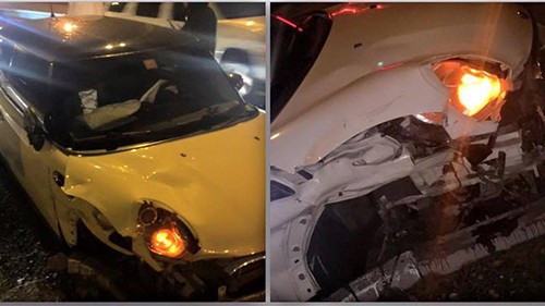 بالصور.. نجم ستار أكاديمي ينجو من الموت بعد حادث سير في دبي