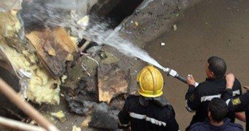 بالصور.. حريق في أستوديو الفنان عبدالرب إدريس 