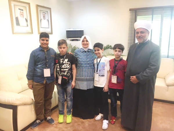 الوزيرة هند الصبيح مع وفد صندوق الزكاة اللبناني