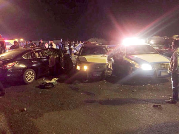 الحادث المروع الذي شهده الدائري السابع﻿