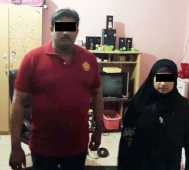 الاسيوي المضبوط في الوكر المشبوه واحدى المتغيبات
