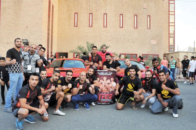 لقطة جماعية لابطال النادي الفائز باكبر عدد من ميداليات البطولة جولدز جيم ﻿