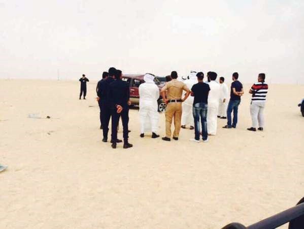 رجال الامن في موقع الحادث﻿