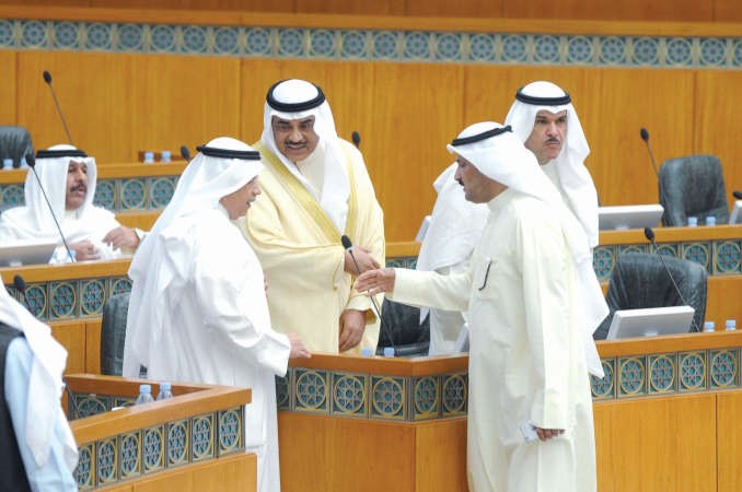 الشيخ صباح الخالد والشيخ خالد الجراح وعبدالله العدواني