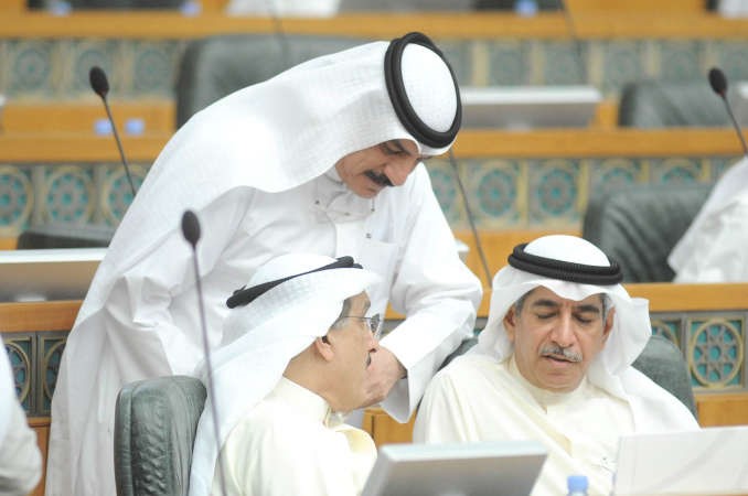 عبدالله المعيوف ومعادل الخرافي وكامل العوضي