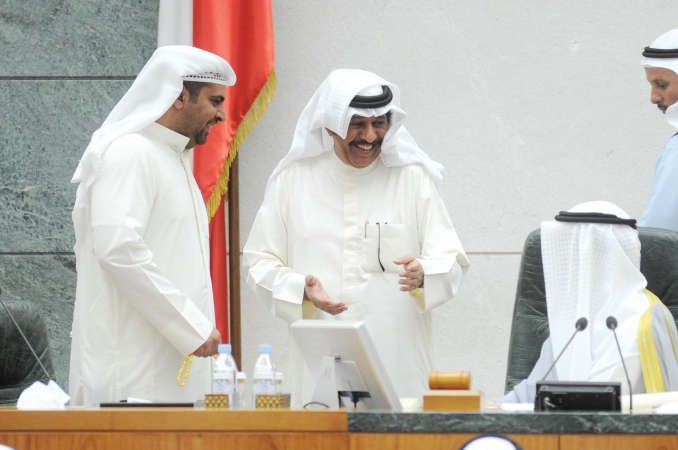 حمد الهرشاني وراكان النصف على المنصة