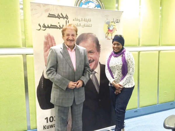 محمد المنصور والاعلامية ايمان نجم