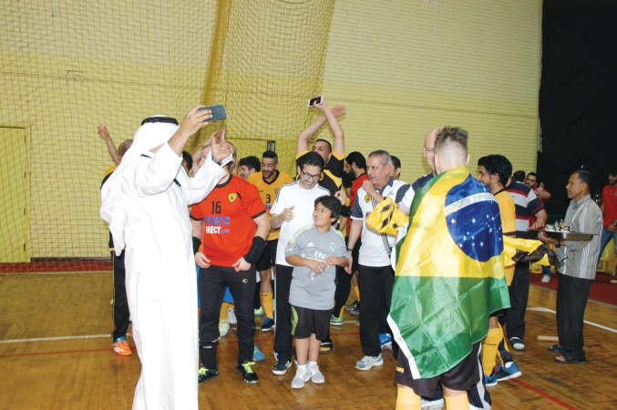 فرحة قدساوية عقب التتويج بلقب الكاس﻿