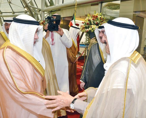 الشيخ خالد الجراح في وداع صاحب السمو