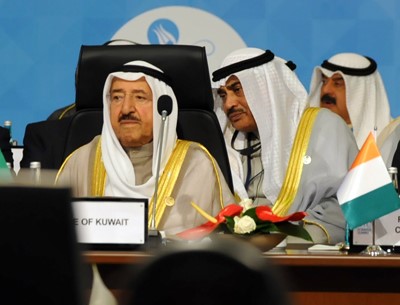 صاحب السمو الامير الشيخ صباح الاحمد ملقيا كلمته خلال الدورة 13 لمؤتمر القمة الاسلامية﻿


