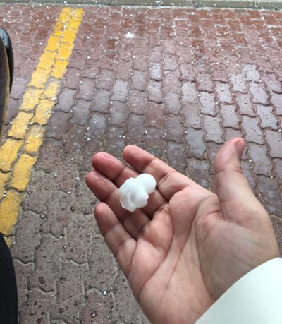 "برد " وموجة أمطار غزيرة تضرب مختلف أنحاء البلاد حاليا
