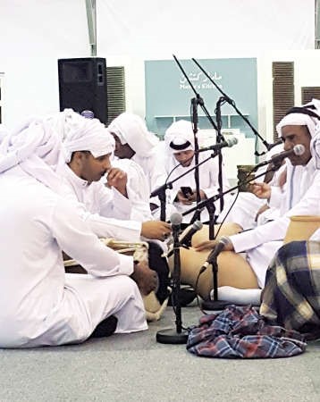 جانب من حفل الفرقة الشعبية