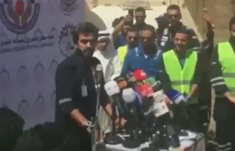 اتحاد ونقابات العمال خلال مؤتمرهم الصحفي: مستمرون بالإضراب لحين تنفيذ المطالب 